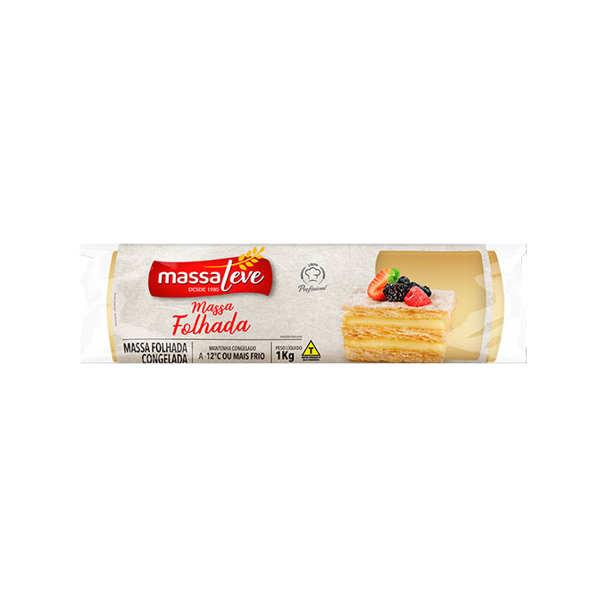 Massa Folhada Massa Leve 1kg