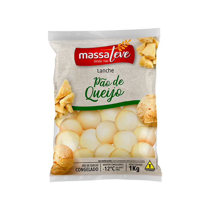 Pao De Queijo Massa Leve 1kg