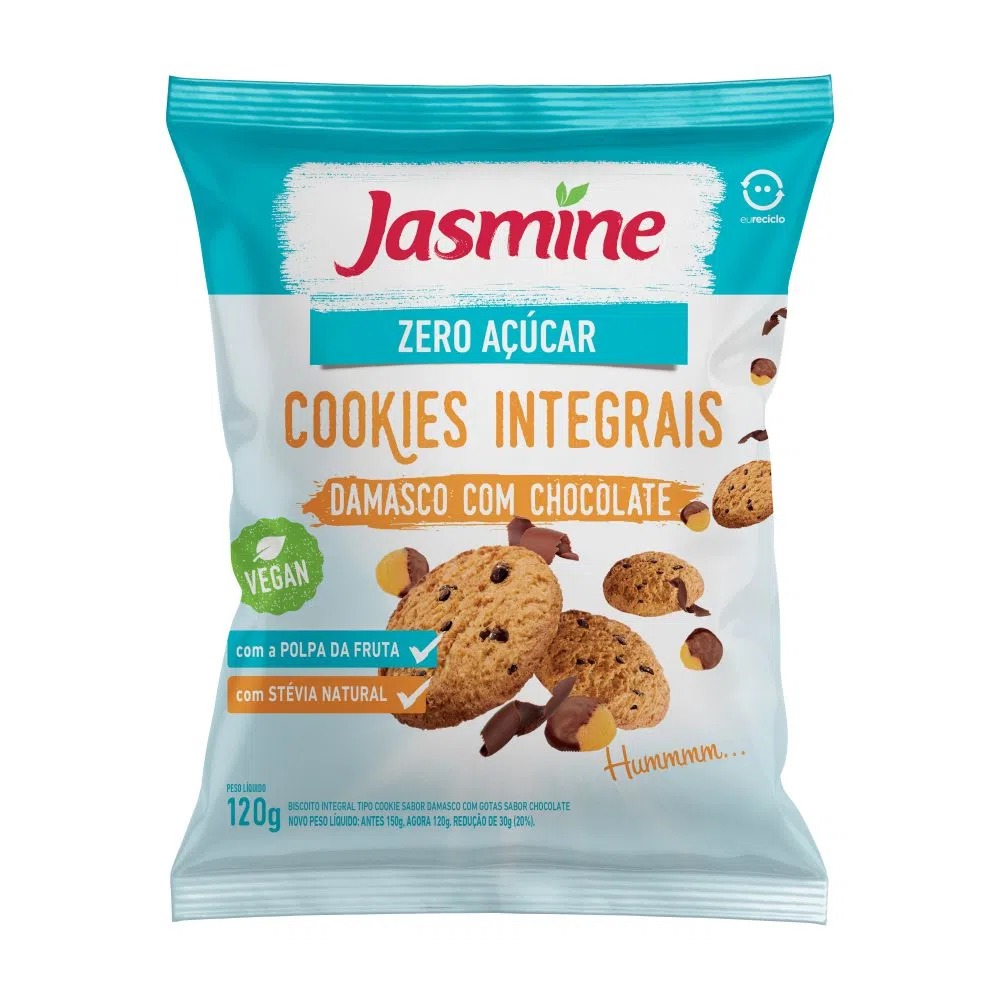 Biscoito Integral Cookies Jasmine 120g