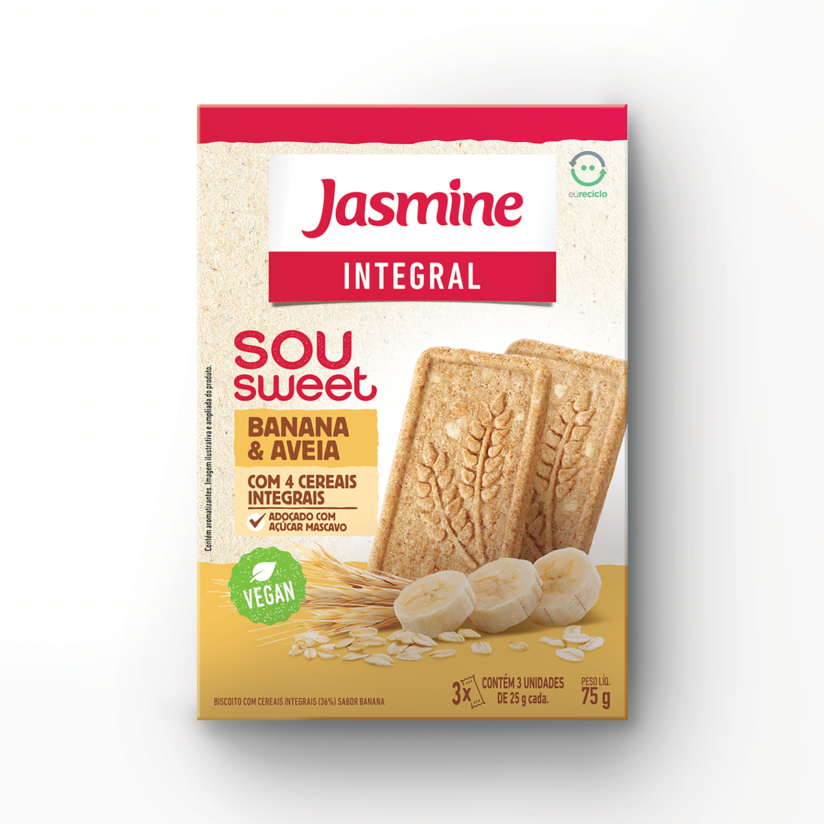 Biscoito Sou Sweet Jasmine 75g