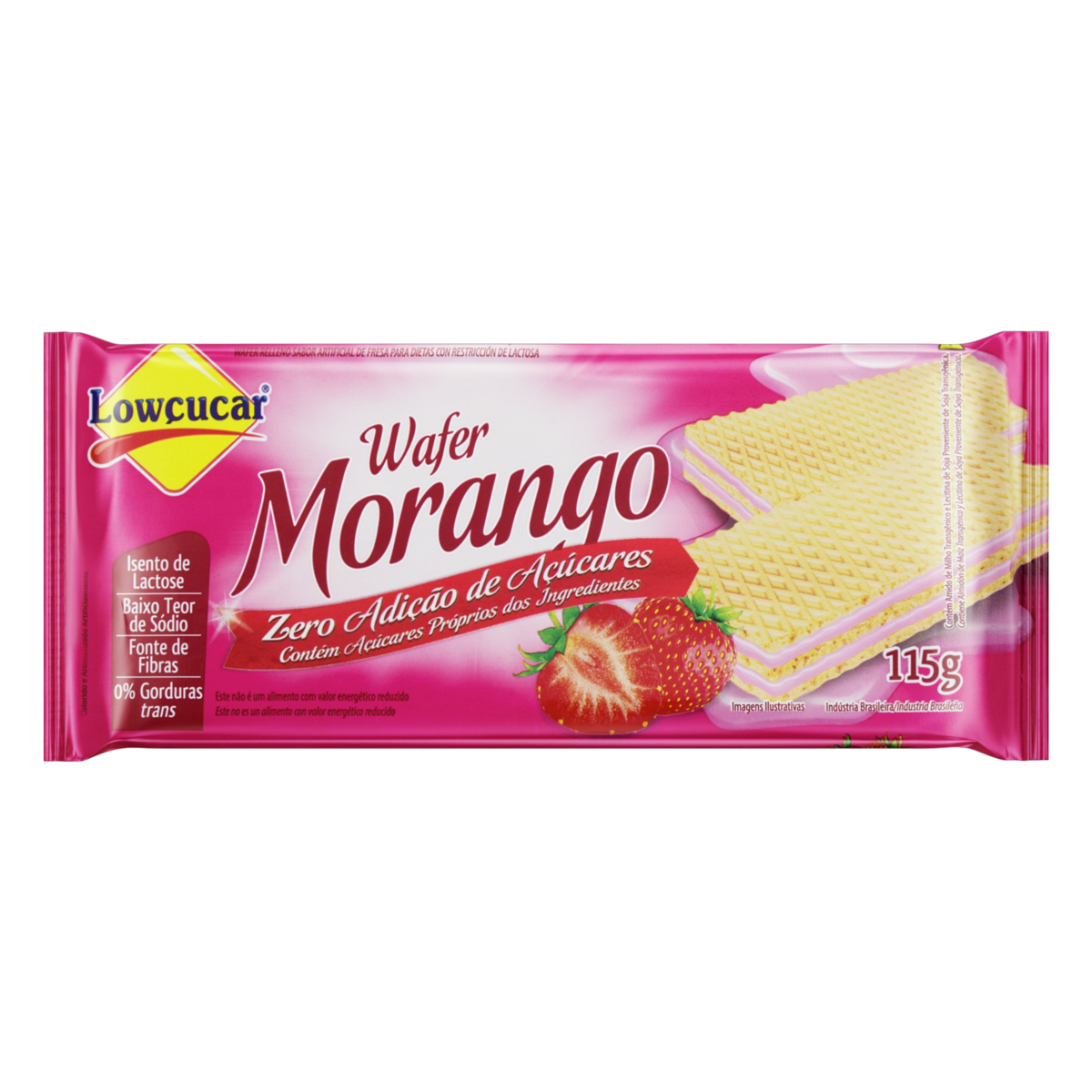 Biscoito Wafer Lowcucar 115g