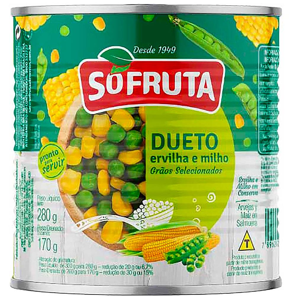 Dueto Ervilha e Milho Sofruta Lt 170g