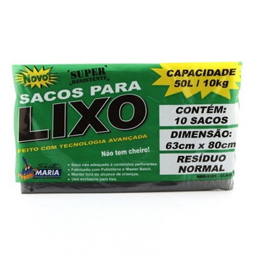 Saco Lixo Esfrelux 50l  C/10
