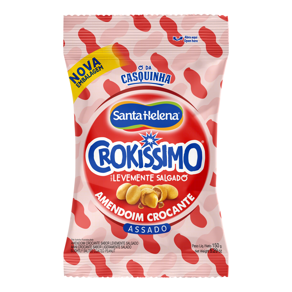 Amendoim Crokissimo Santa Helena 150g