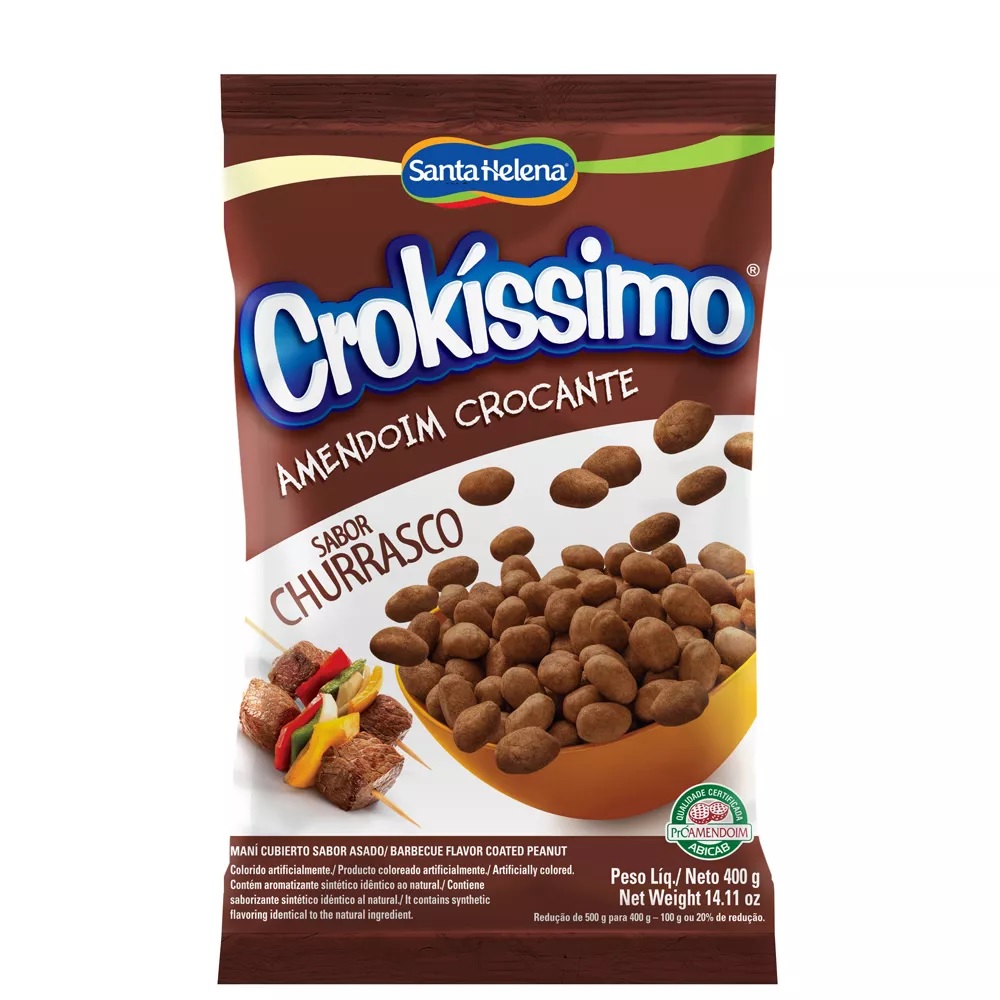 Amendoim Crokissimo Santa Helena 400g