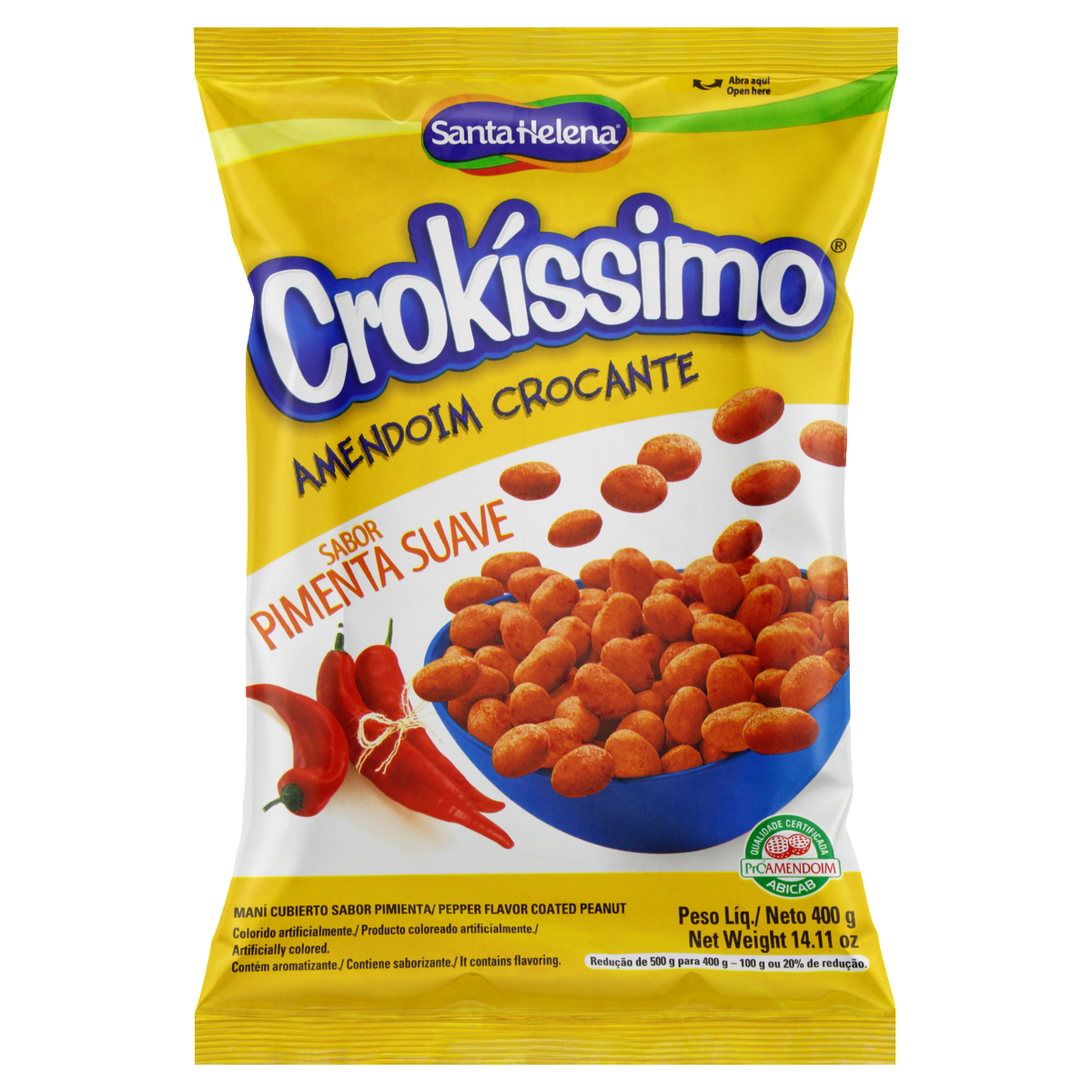 Amendoin Crokissimo Santa Helena 400g
