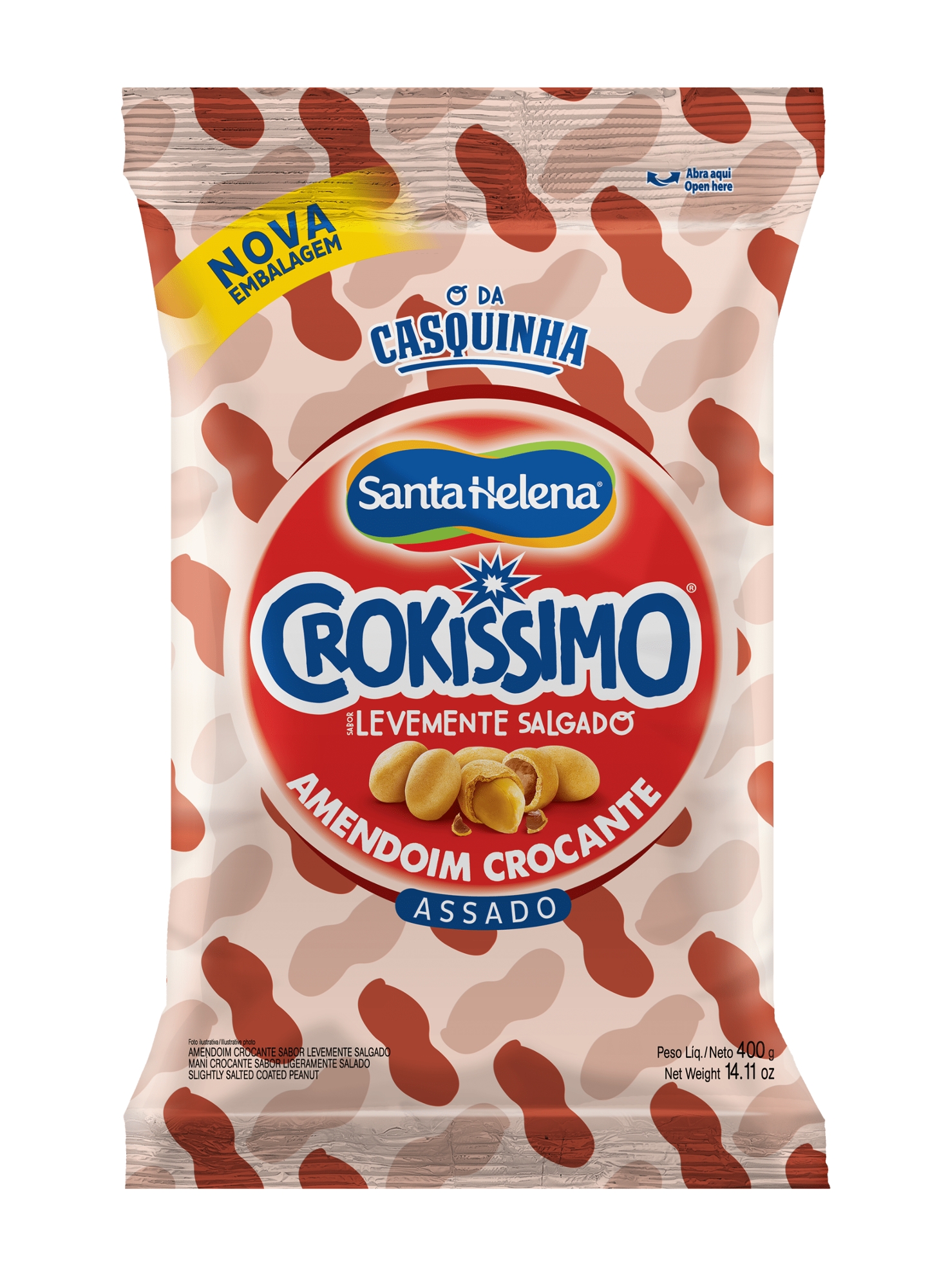Amendoin Crokissimo Santa Helena 400g