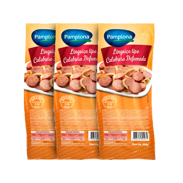 Linguica Calabresa Pamplona 400g