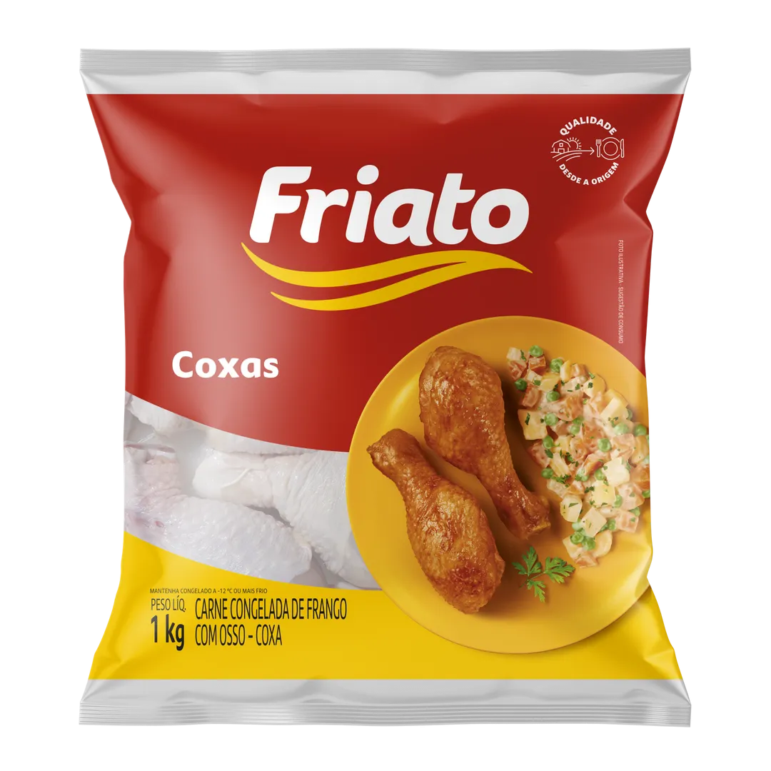 Coxas Frango Friato Pct 1kg