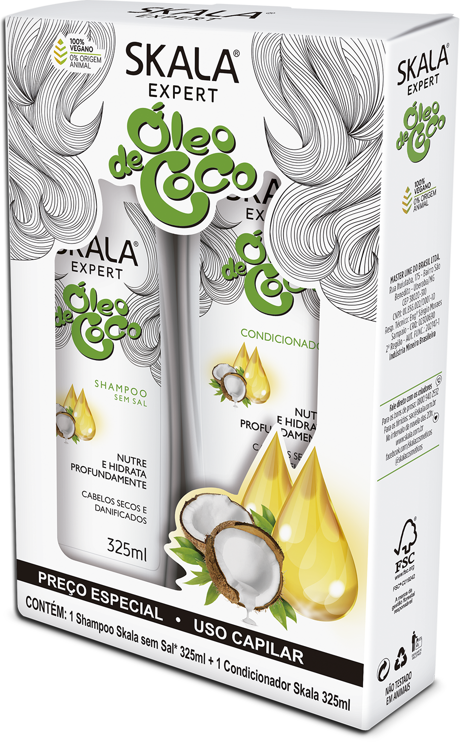 Kit Shampoo 325ml+cond 200ml Skala