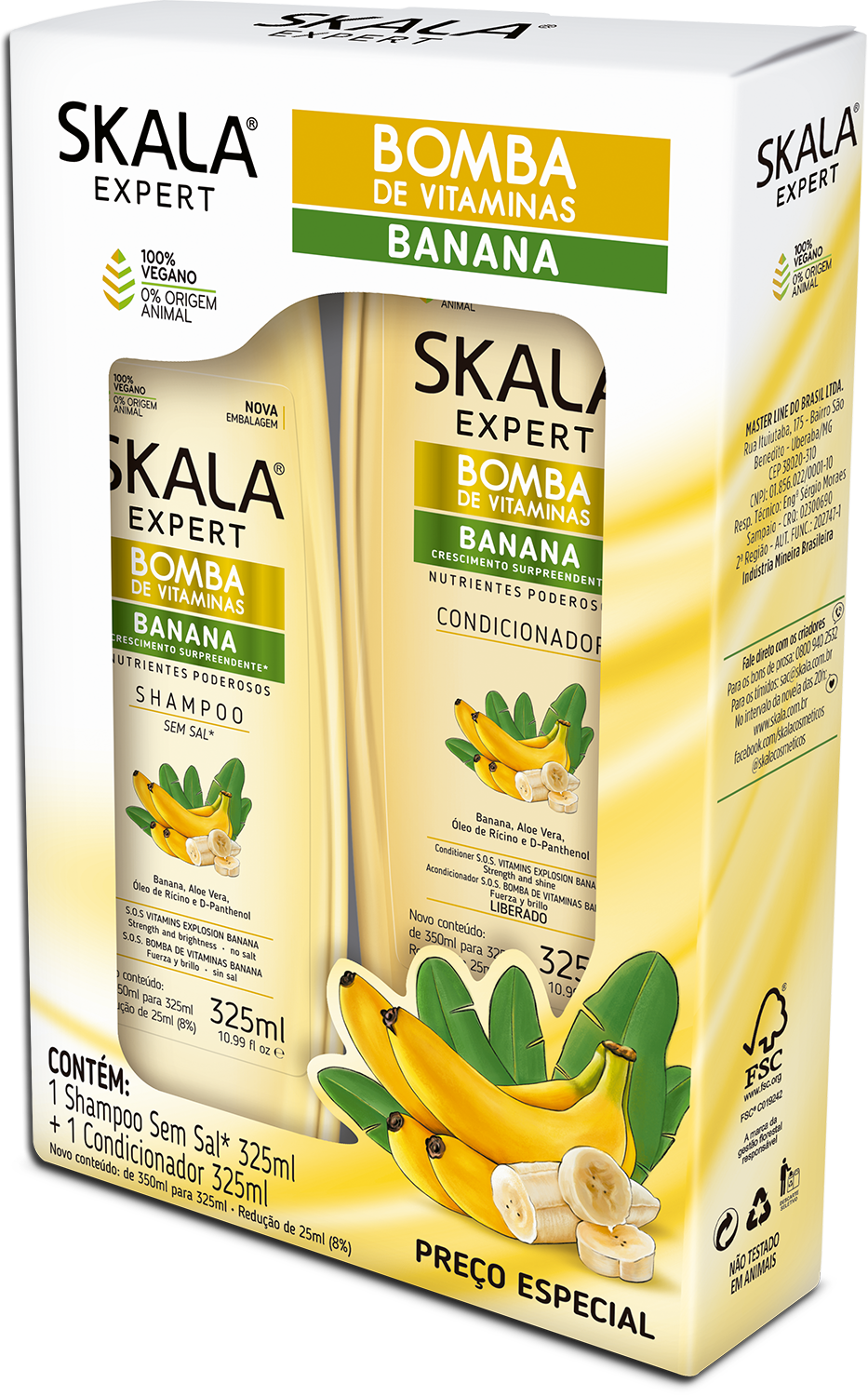 Kit Shampoo 325ml+cond 200ml Skala