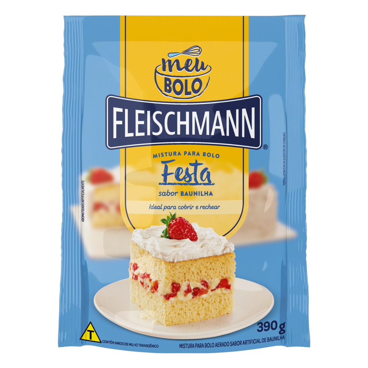 Mistura Bolo Fleischmann 390g