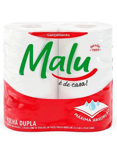Papel Toalha Malu C/2
