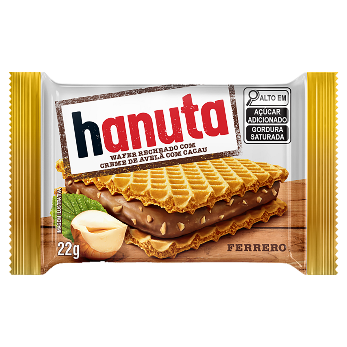 Biscoito Wafer Hanuta 22g