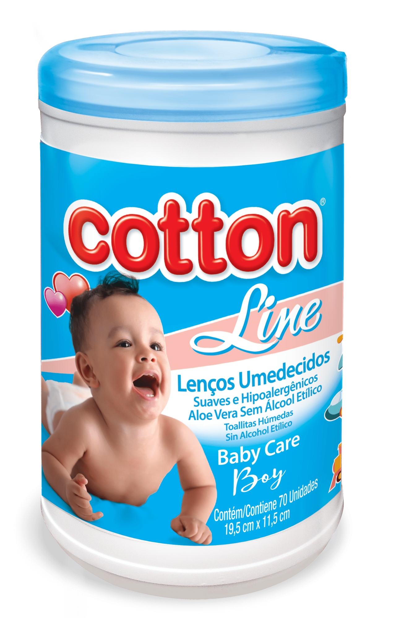Lencos Umedecido Cotton Line Refil 70 Un