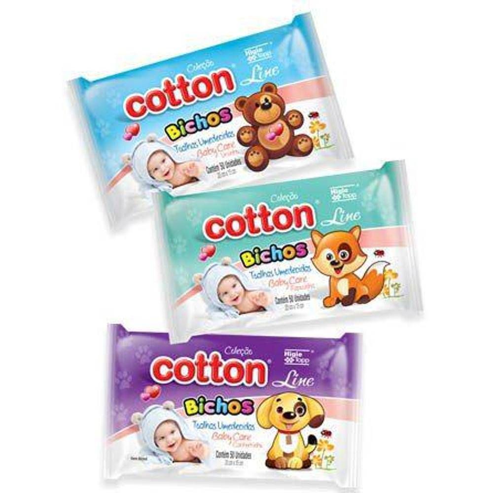 Toalhas Umedecidas Cotton Line C/48