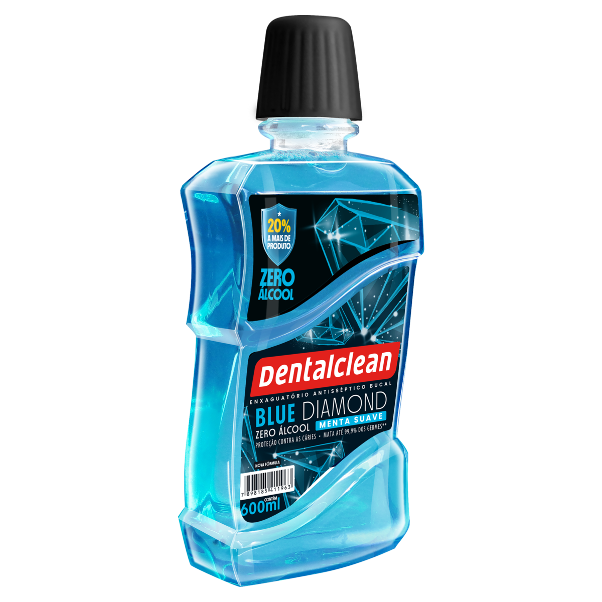 Antiseptico Bucal Dentalclean Blue Diamond 600ml