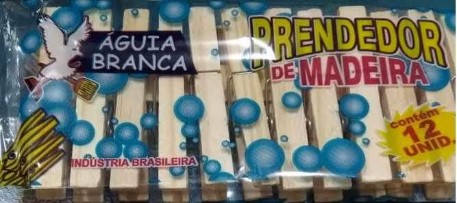 Prendedor De Roupa A. Branca 12un