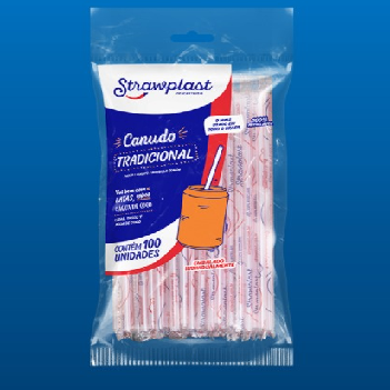 Canudo Strawplast Embalado  6mm C/100und