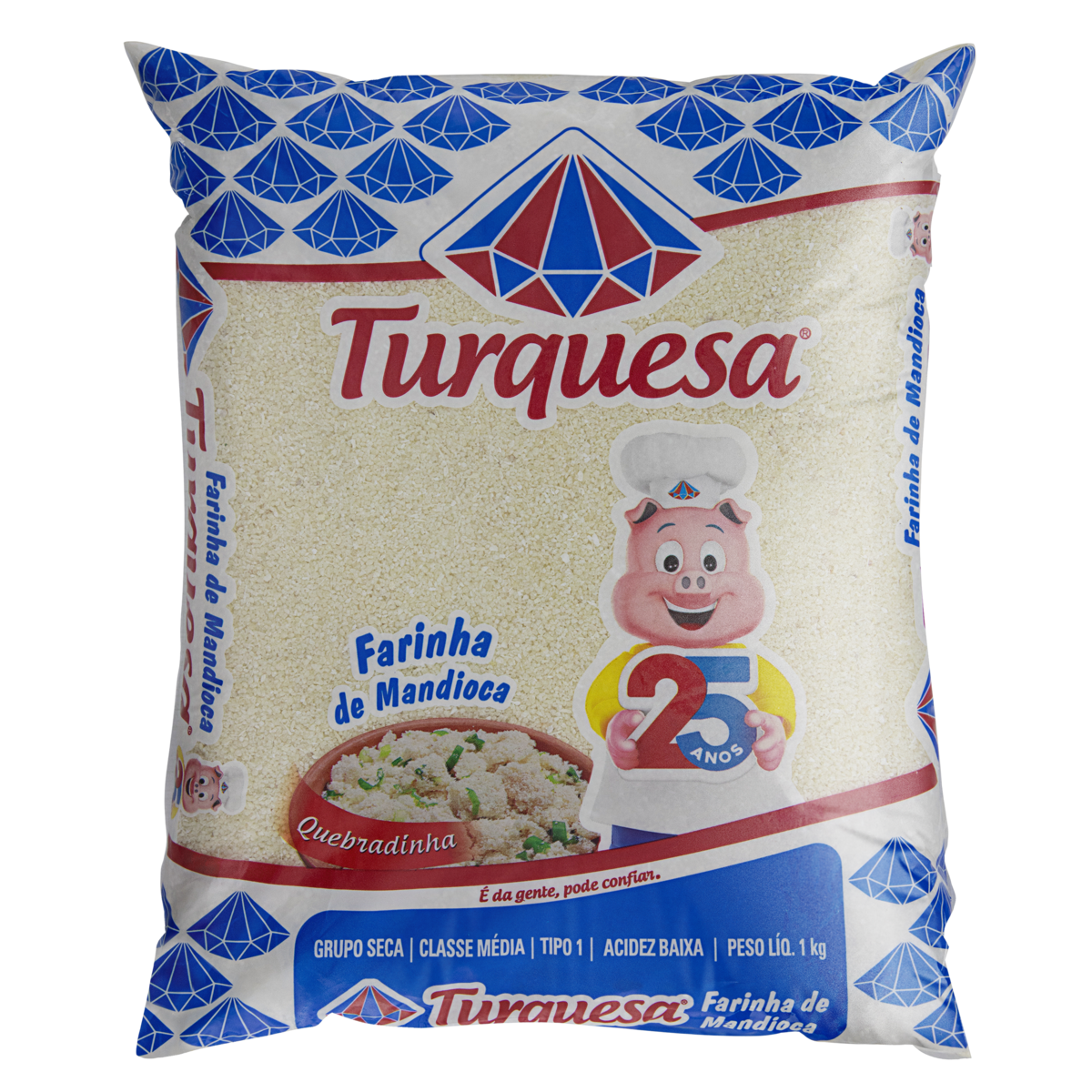 Farinha Quebradinha Turquesa 1kg