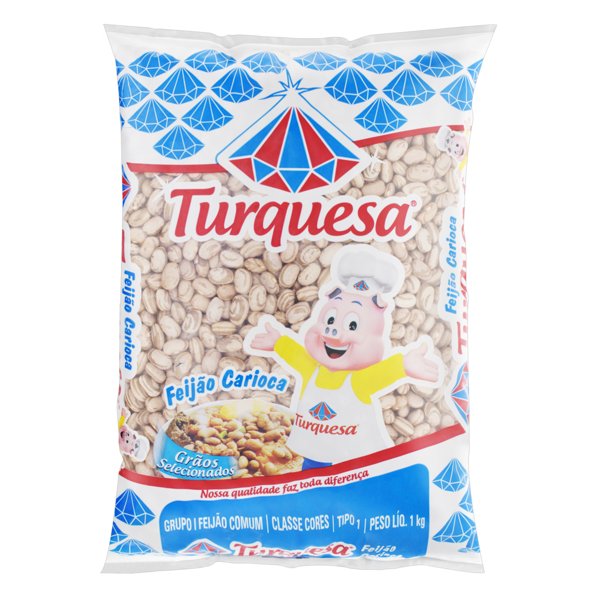 Feijao Carioca Turquesa 1kg