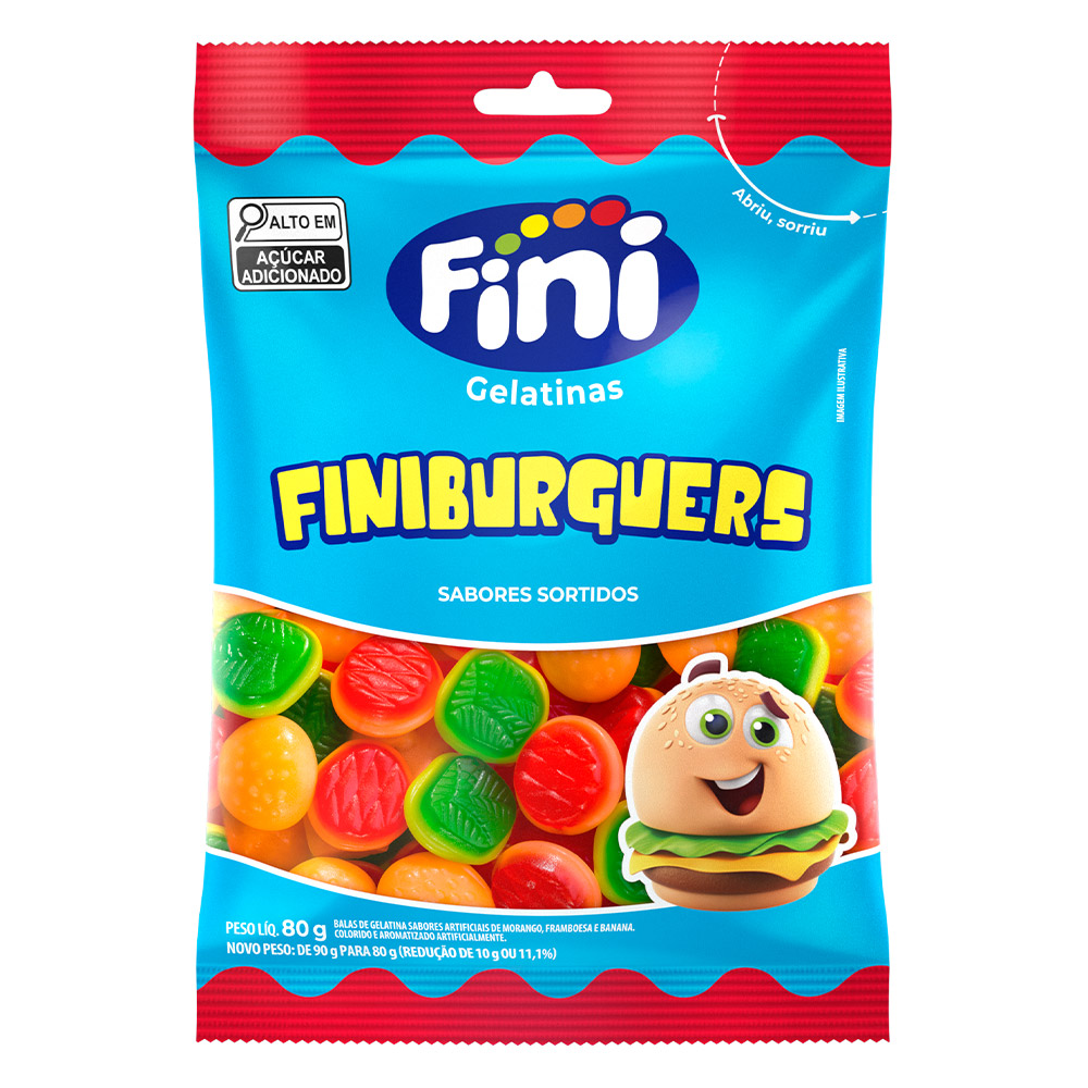 Bala Gelatina Fini 80g