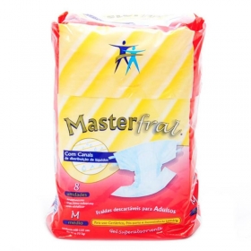 Fralda Descartavel Mastersoft m 8un