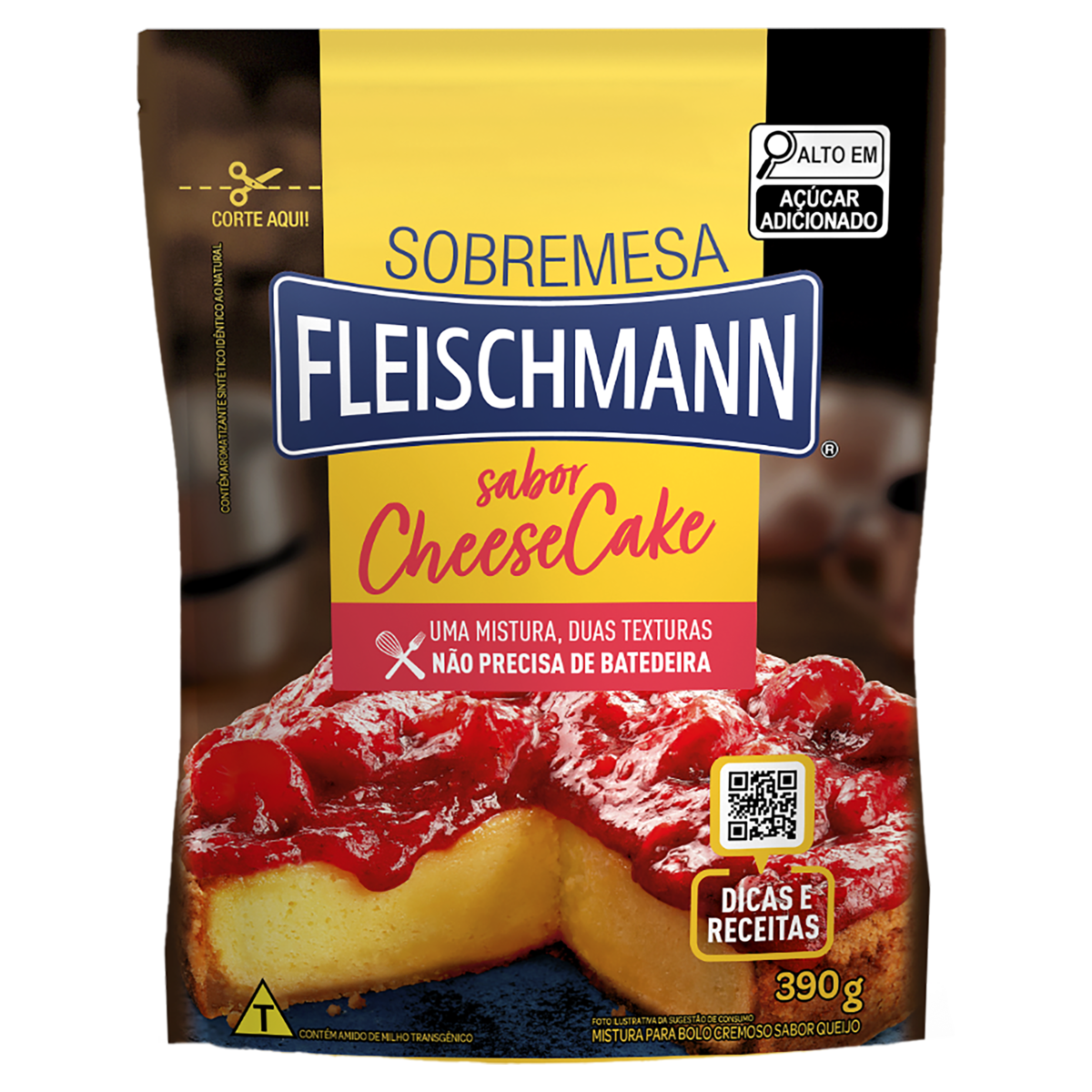 Mistura Bolo Fleischmann 390g
