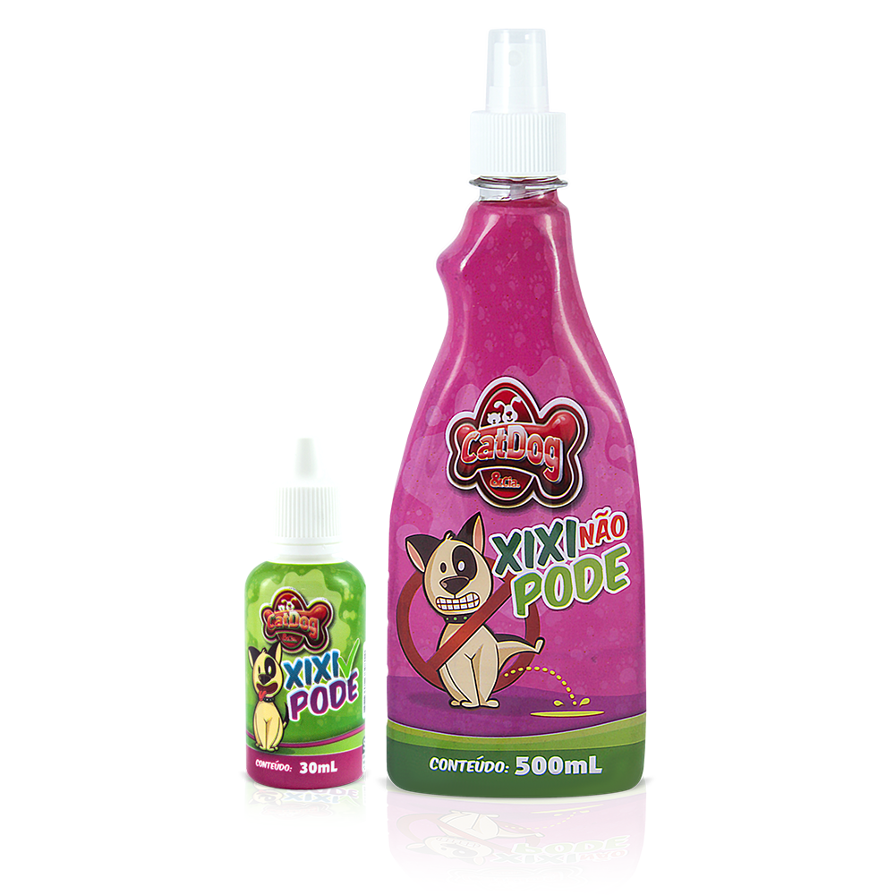 Kit Xixi Pode 30ml e Xixi Nao Pode 500ml  Cat Dog