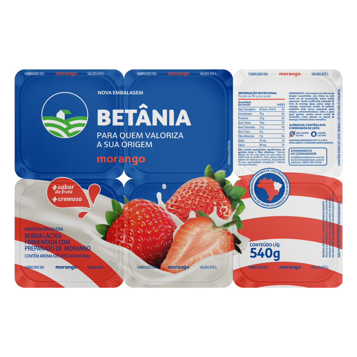 Polpa Betania Bdj 540g