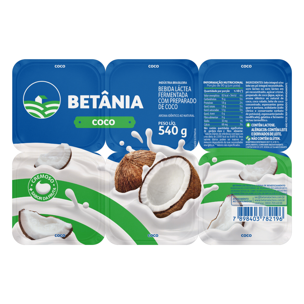 Polpa Betania Bdj 540g