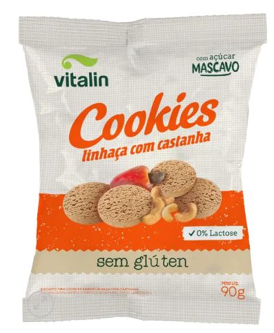 Biscoito Cookies Zero Vitalin 90g