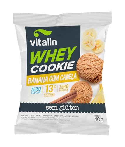 Biscoito Whey Cookies Vitalin 40g