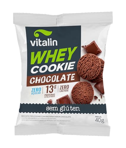 Biscoito Whey Cookies Vitalin 40g