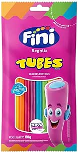 Bala Gelatina Tubes Fini 80g