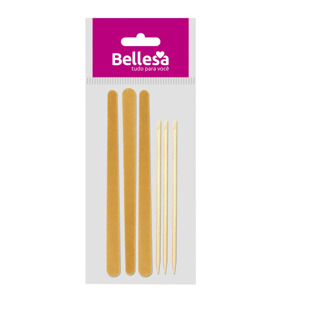 Kit Bellesa Lixa Unha+palito Unha C/6