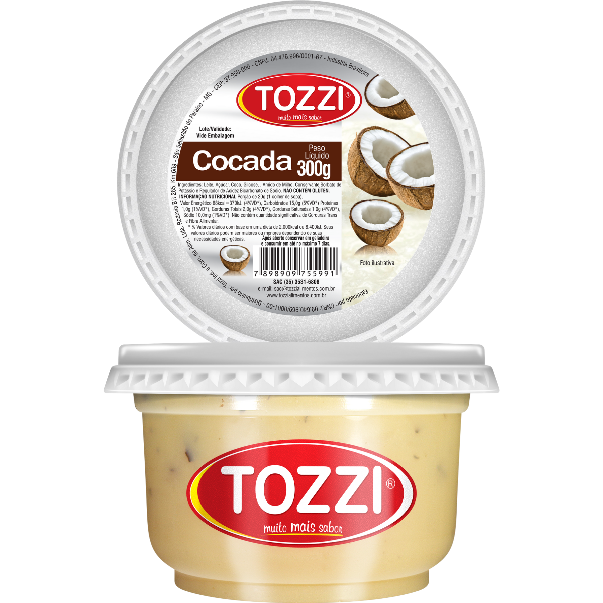 Cocada Tradicional Tozzi 300g