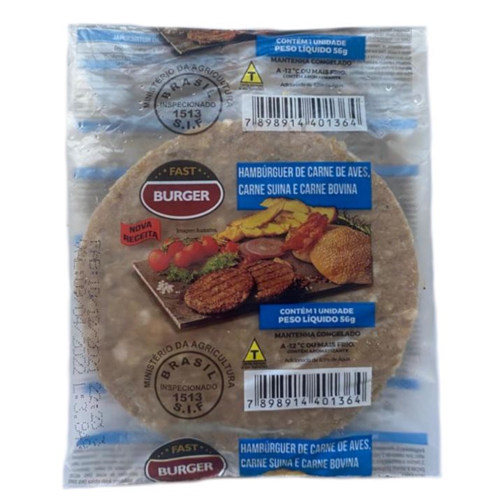 Hamburguer Fast Burguer 56g