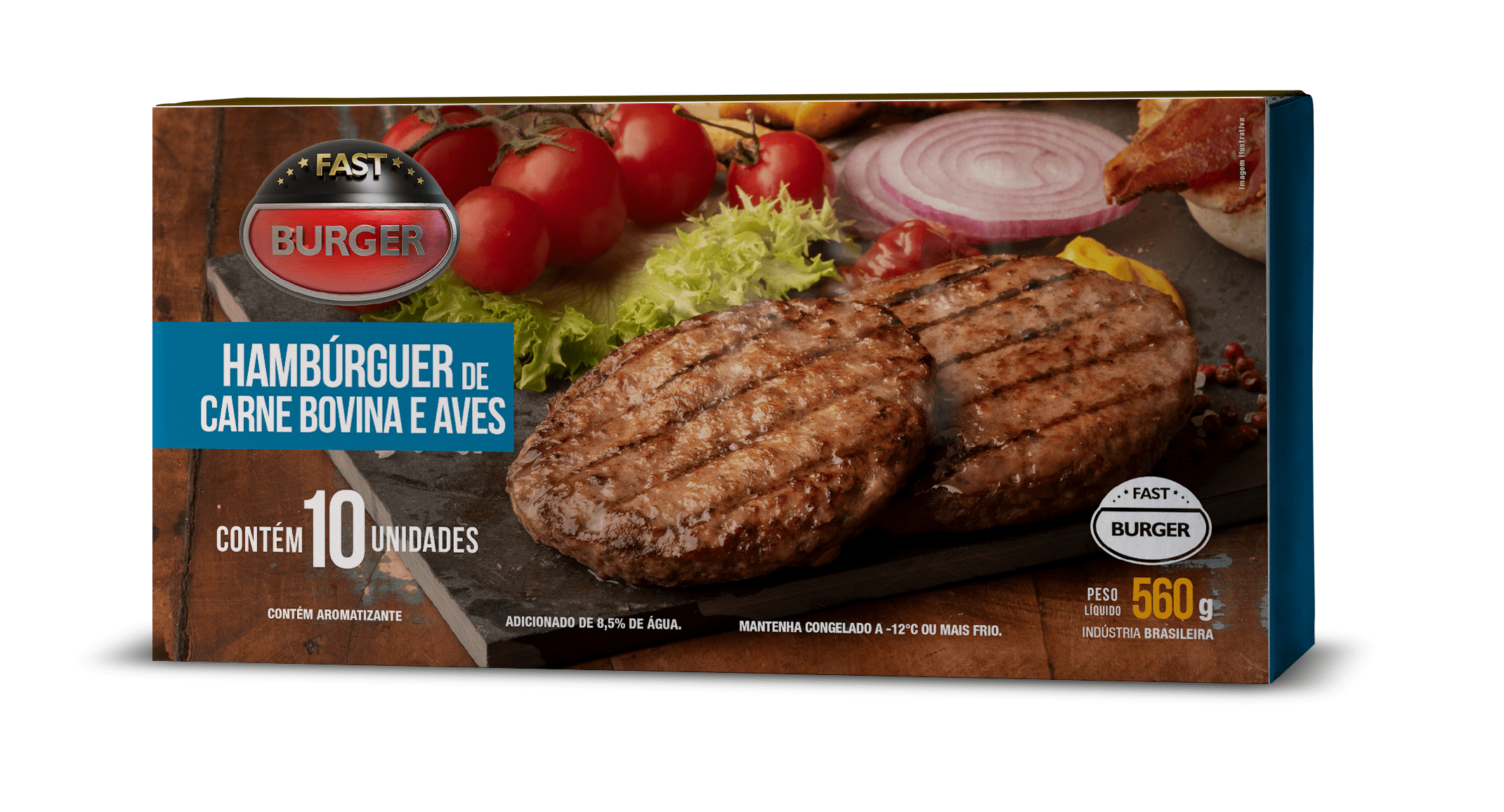 Hamburguer Fast Burger 560g