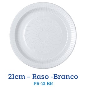 Prato Descartaveis Cristalcopo 21cm 10un