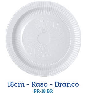 Prato Descartaveis Cristalcopo 18cm 10un