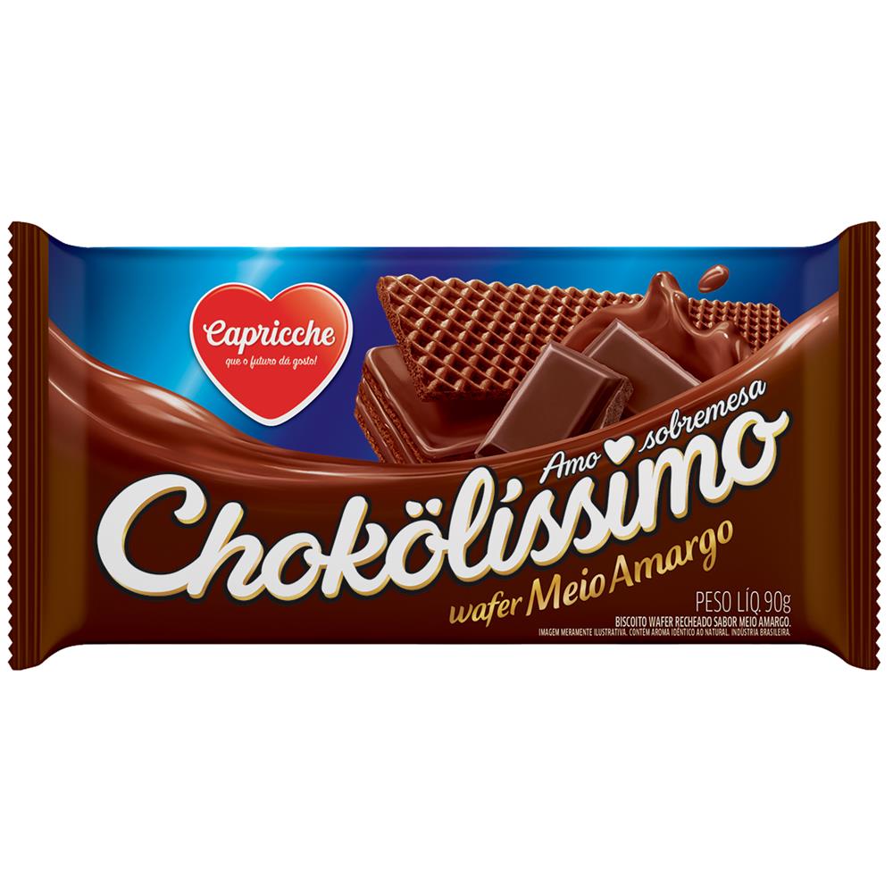 Biscoito Wafer Chokolissimo 90g