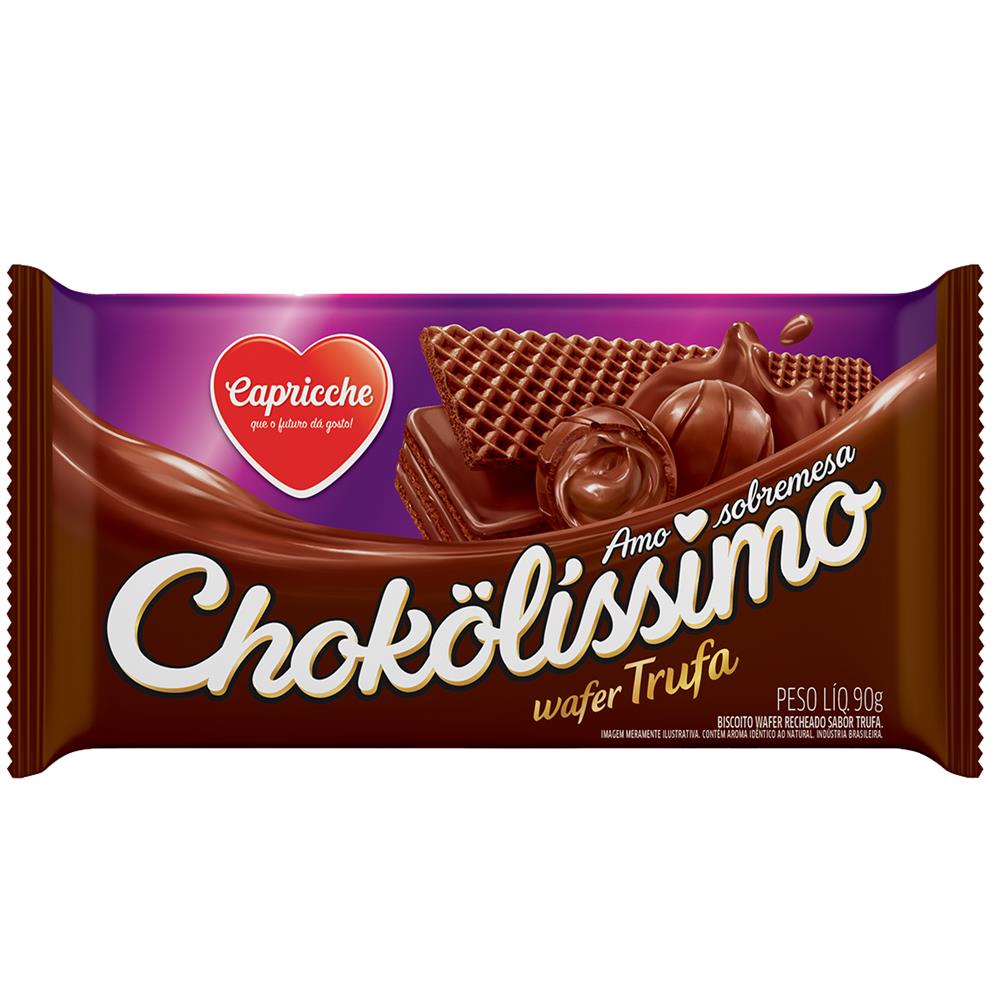 Biscoito Wafer Chokolissimo 90g