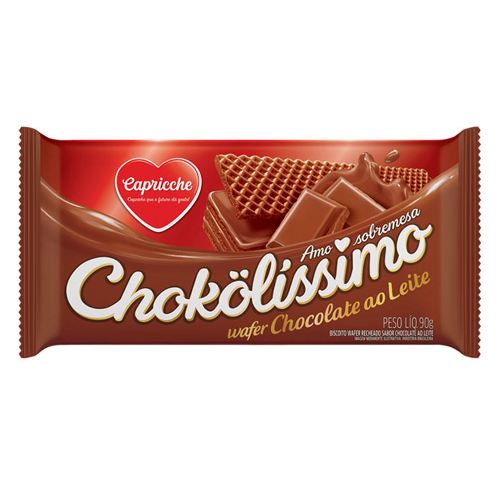 Biscoito Wafer Chokolissimo 90g