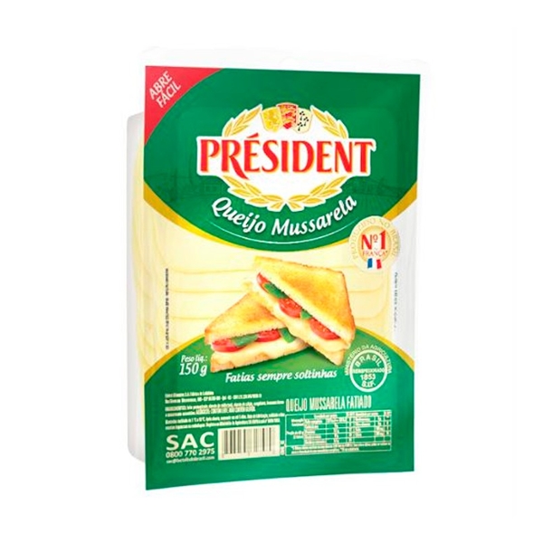 Queijo Mussarela President 150g