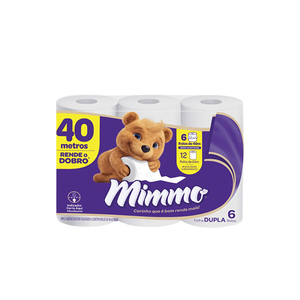 Papel Higienico Mimmo 6un 40mt