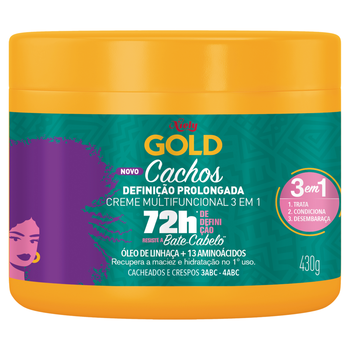 Mascara De Tratamento Niely Gold 430g