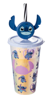 Copo Refri C/ Ping e Canudo Plasultil 500ml