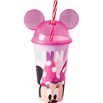 Copo Refri C/Ping e Canudo Minnie Plasutil 500ml