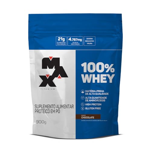 Whey 100% Refil Max Titanium 900g